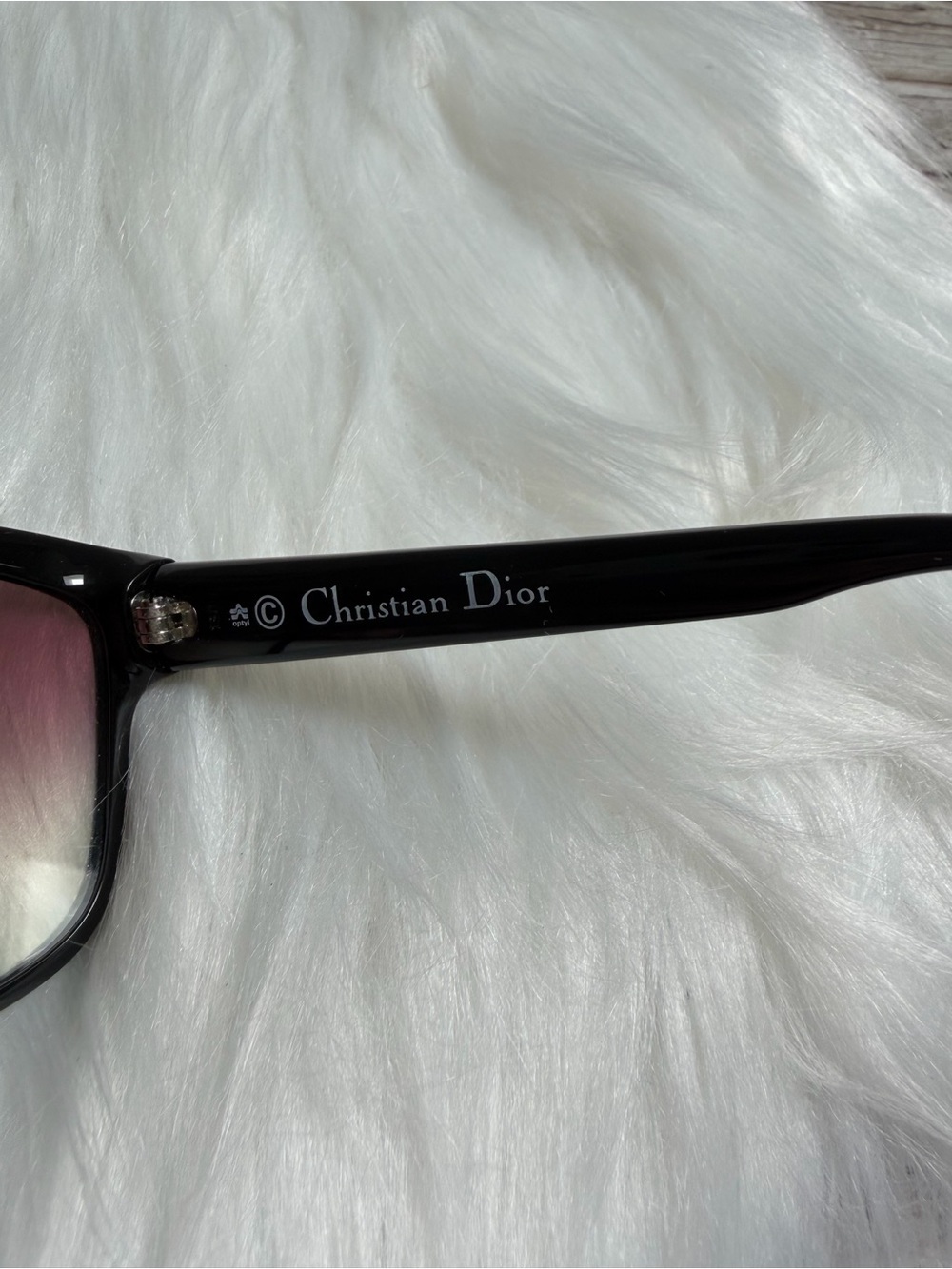 Christian Dior Black Frame Sunglasses with Gradient Lenses - Picture 6 of 8